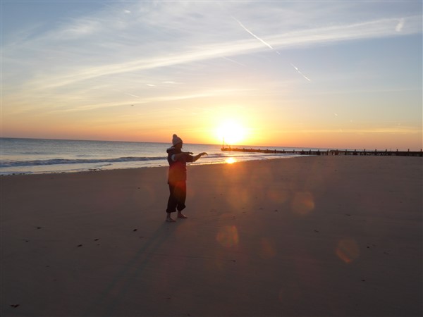 Tai Chi on the beach